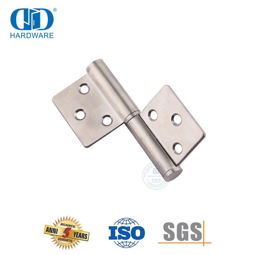 Bisagra de bandera de acero inoxidable resistente, herrajes para puertas de metal, venta caliente, DDSS031