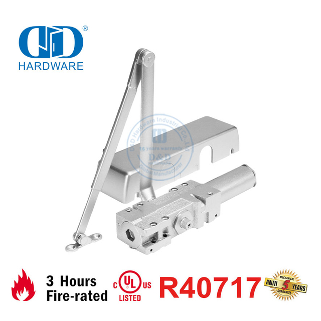 Cierrapuertas cortafuego con certificación ANSI UL10C de estilo americano resistente para herrajes para puertas metálicas-DDDC044A