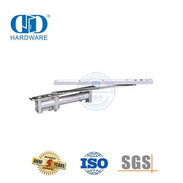 Hardware de puerta de aluminio de alta calidad Cierrapuertas oculto ajustable-DDDC005