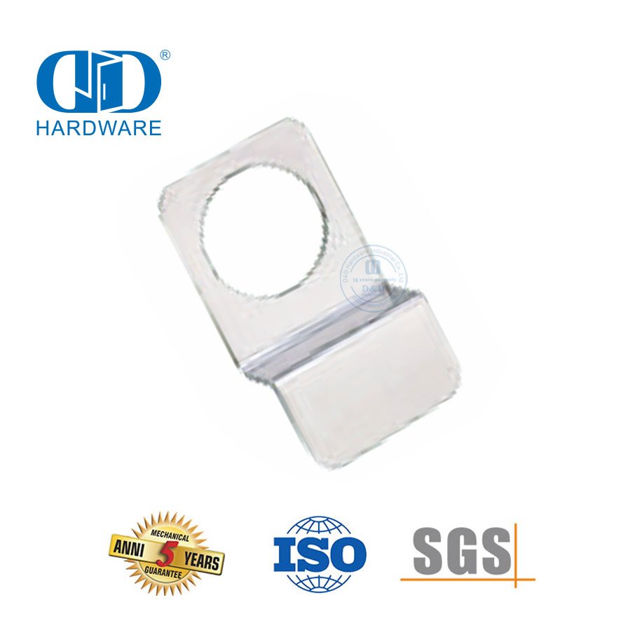 Hardware de salida de pánico SUS 304 Accesorios para puerta de escape Placa de pestillo nocturno-DDPD019-SSS