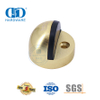 Herrajes para puertas de aleación de zinc Tope de puerta dorado montado en el piso de latón satinado-DDDS002-SB