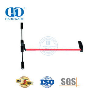 Barra transversal vertical de hardware de salida de pánico de acero para salida de emergencia-DDPD036