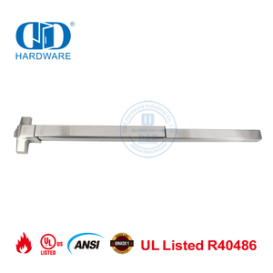 Dispositivo de salida de pánico con barra de empuje de pánico para puerta comercial con clasificación UL -DDPD003-SSS