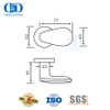 Manija de puerta de palanca sólida de hardware de cerradura de embutir moderna de alta calidad-DDSH038-SSS