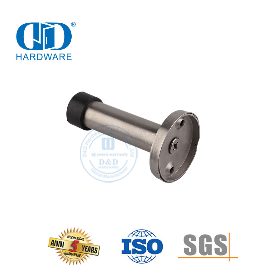 Herrajes para puertas montadas en la pared Soporte para tapón de puerta para tubos SS 304-DDDS015-SSS
