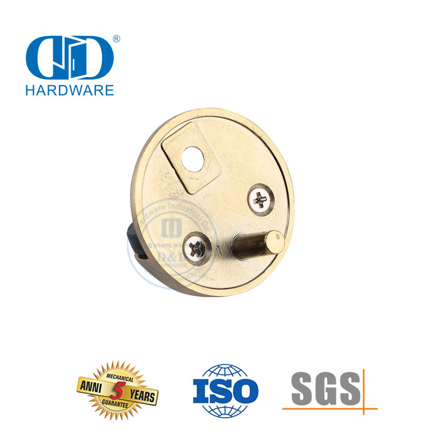 Herrajes para puertas de latón satinado Tipo duradero montado en el piso Tapón de puerta de aleación de zinc-DDDS004-SB