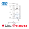 Bisagra de puerta de embutir de esquina cuadrada UL con clasificación de fuego de alta seguridad -DDSS005-FR-5x4x3.4mm