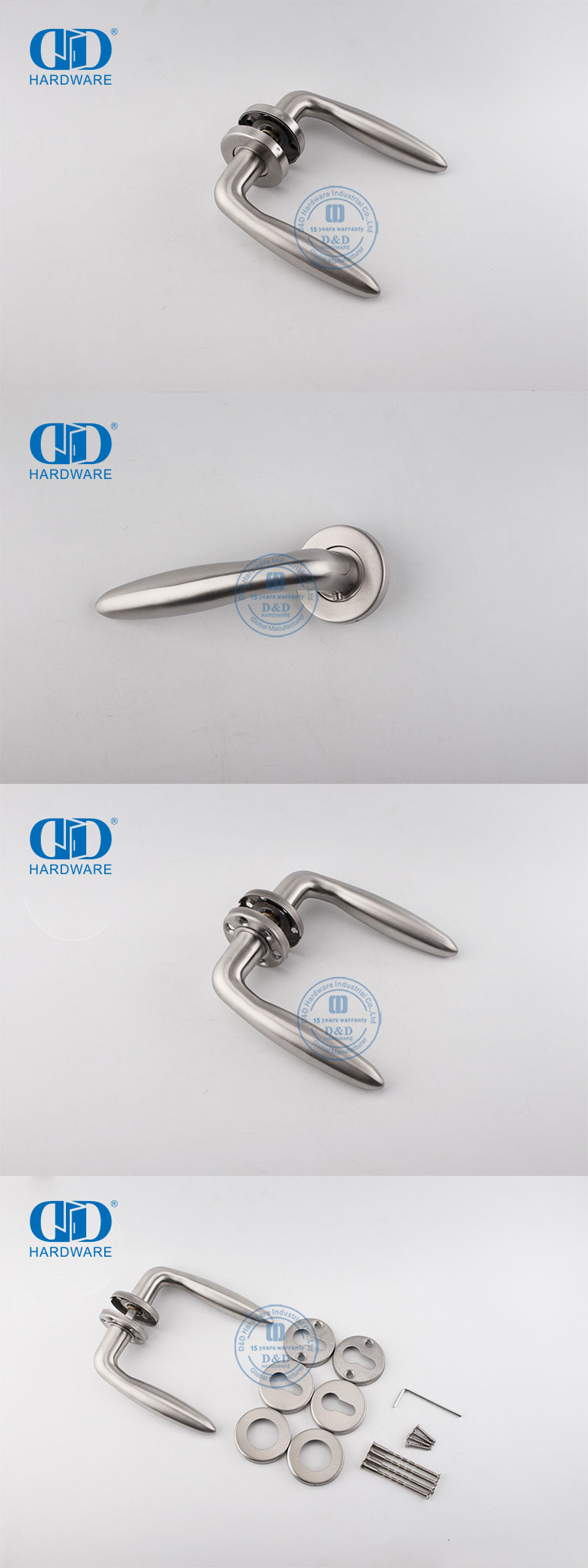 Manija de palanca de puerta de aluminio