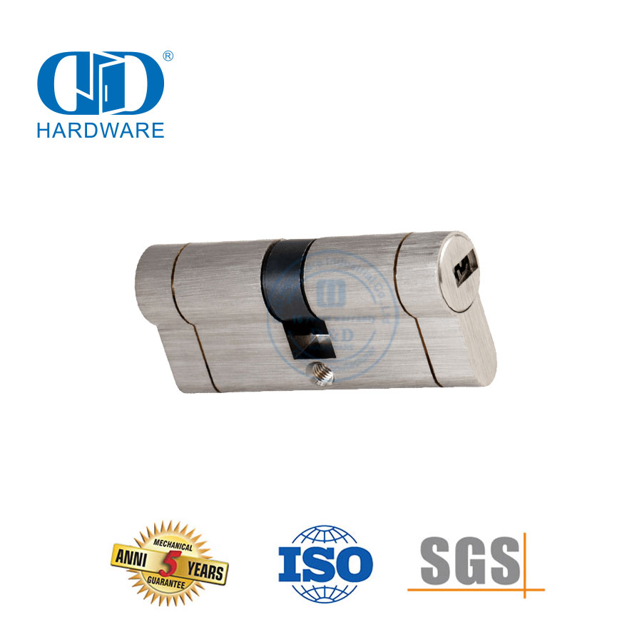 Perfil de llave con hoyuelos de cilindro de cerradura europea de seguridad antiperforación a presión-DDLC022-70mm-SN