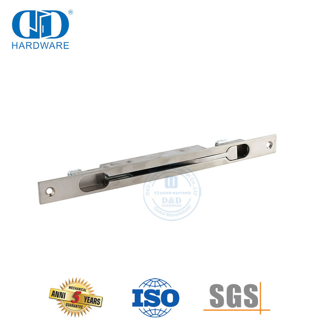 Perno de puerta rasante de doble acción de acero inoxidable para puerta de metal hueca-DDDB022-B-SSS