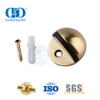 Herrajes para puertas de latón satinado Tipo duradero montado en el piso Tapón de puerta de aleación de zinc-DDDS004-SB