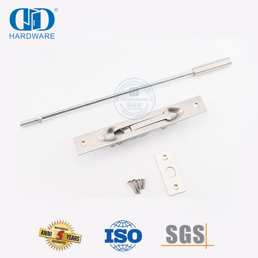 Perno de varilla de extensión al ras de hardware de puerta de metal de acero inoxidable 304-DDDB011-SSS