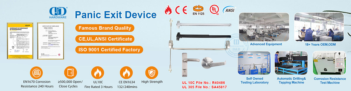 Dispositivos de salida de p&aacute;nico de Rim