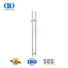 Herrajes para puerta de vidrio frontal de oficina, manija de palanca de puerta de vidrio con punto bloqueable con cerradura-DDPH040
