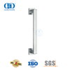 Tirador cuadrado de acero inoxidable con acabado satinado, tirador de un solo lado para puertas de metal de vidrio comerciales-DDPH035