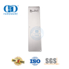Hardware decorativo Manija de empuje de acero inoxidable con placa Placa de señal Accesorios de puerta Manija de tracción de puerta interior-DDPH024