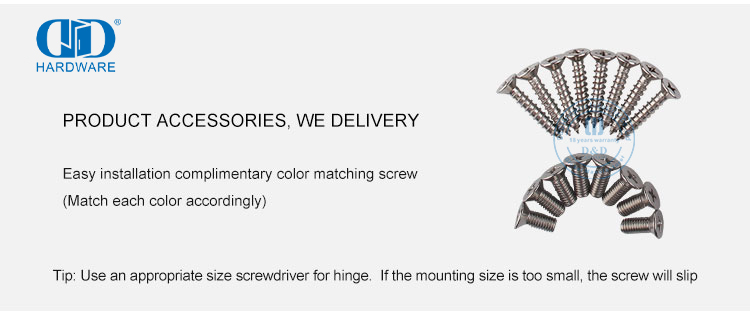 Tornillos de bisagra de puerta