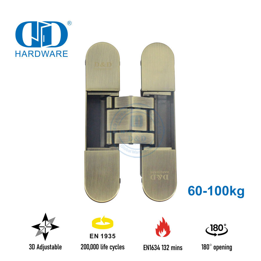 bisagras ocultas de lat&oacute;n antiguo 
