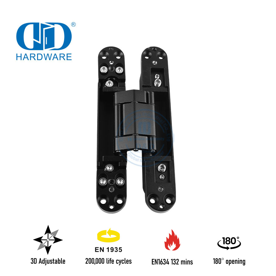 Bisagra de puerta oculta para apartamento resistente al fuego con EN1935-DDCH008-G80
