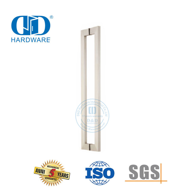 Herrajes para puertas de acero inoxidable, tirador de puerta de vidrio principal exterior, tirador Allure-DDPH015