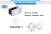 Accesorios de vidrio de acero inoxidable Herrajes para puertas corredizas Shimmy Arrester-DDSL001-7