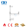 Dispositivo de salida de pánico resistente al fuego CE de acero inoxidable de alta seguridad con cerradura de varilla de empuje de garantía para puerta metálica de salida de emergencia-DDPD048-CE