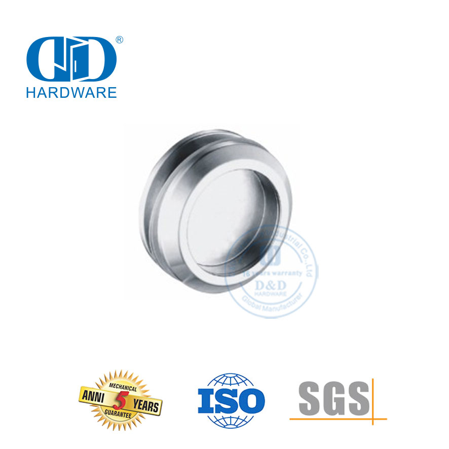 Conectores seguros y confiables Hardware de vidrio de acero inoxidable Puerta corrediza de vidrio para puerta de baño-DDGS002