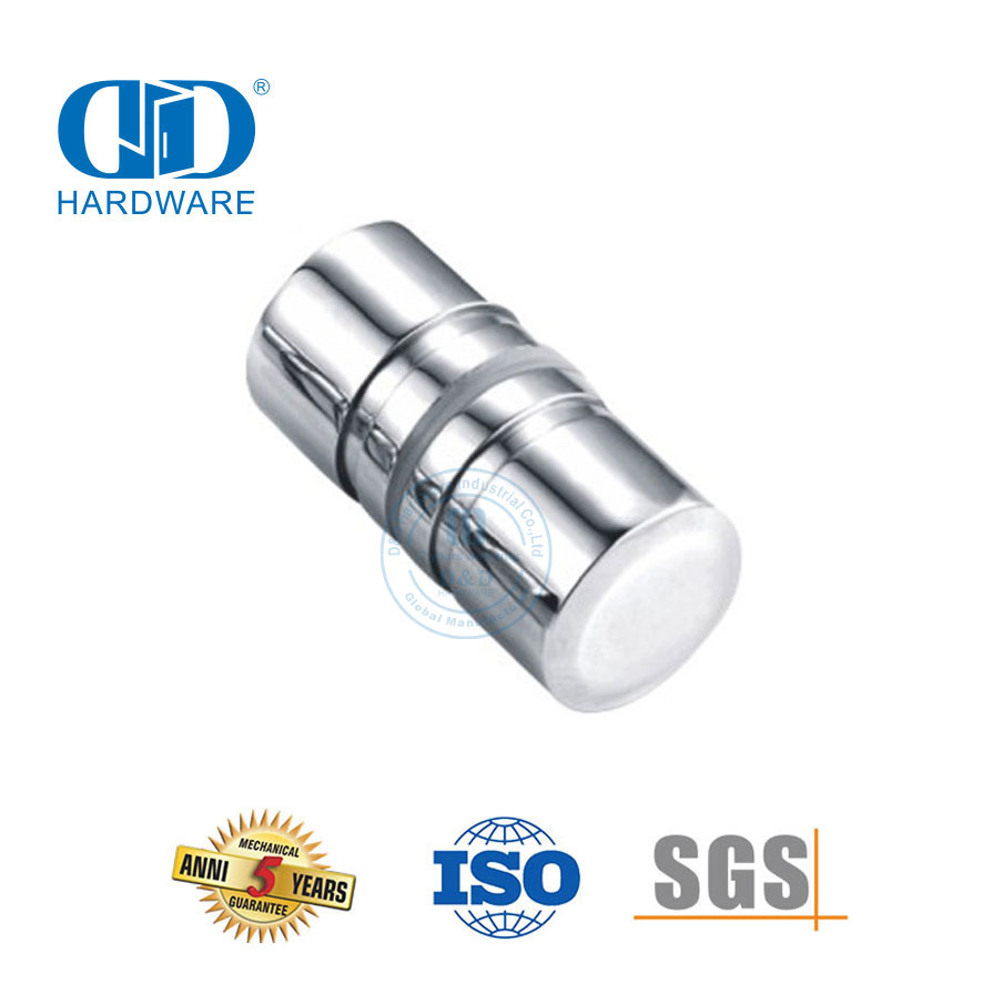 Manija de puerta de aluminio personalizada, perilla de cerradura, perilla de ducha, perilla de puerta de vidrio-DDSK009