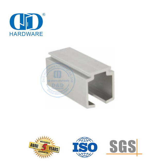 Abrazadera de puerta Partición de vidrio de aluminio de acero inoxidable Rieles de puerta corredera colgantes Accesorio de puerta para puerta corredera-DDGS139
