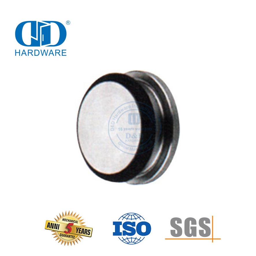 El tapón de tubo de cierre de boquilla, herrajes de vidrio de acero inoxidable, juego de accesorios de vidrio, tubo de puerta corredera para lavabo de baño-DDGS125