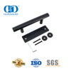 Tirador de puerta de acero inoxidable negro mate Manija de puerta comercial Manija de palanca hueca-DDBD101 MB