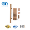 Manija de puerta de granero de doble cara de acero inoxidable, color oro rosa, tirador de dedo para muebles, manija de puerta-DDBD102 SRG
