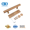 Manija de puerta de granero dorada rosa de acero inoxidable, herrajes para puertas corredizas, manija tubular-DDBD101 SRG