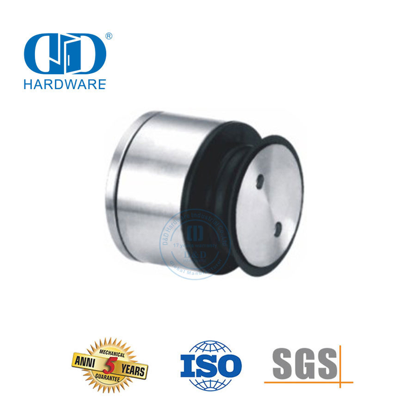 Hardware de puerta corredera con sistema de pivote de puerta de vidrio con fijación de un solo punto ajustable de acero inoxidable-DDGP024