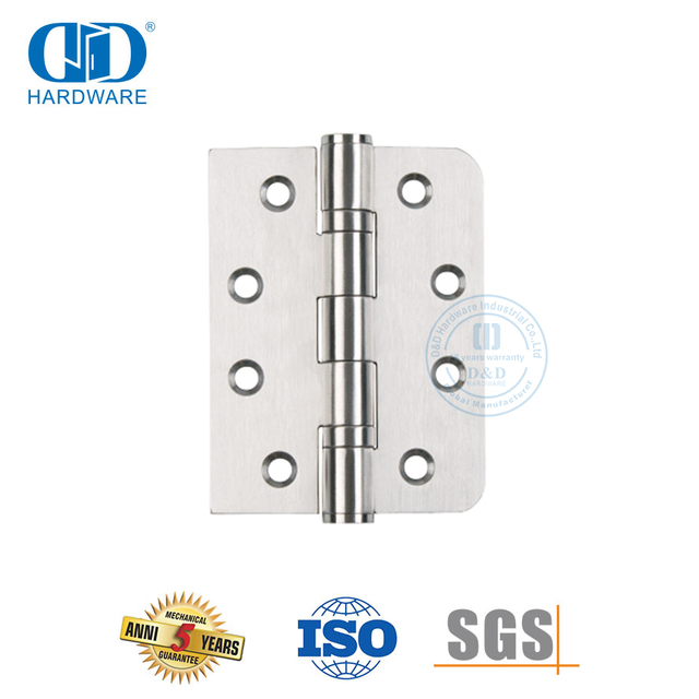 Bisagra de puerta de esquina redonda y cuadrada de acero inoxidable-DDSS010
