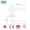 Manija de puerta con cerradura de palanca de acero inoxidable BS EN 1906-DDTH002-SSS
