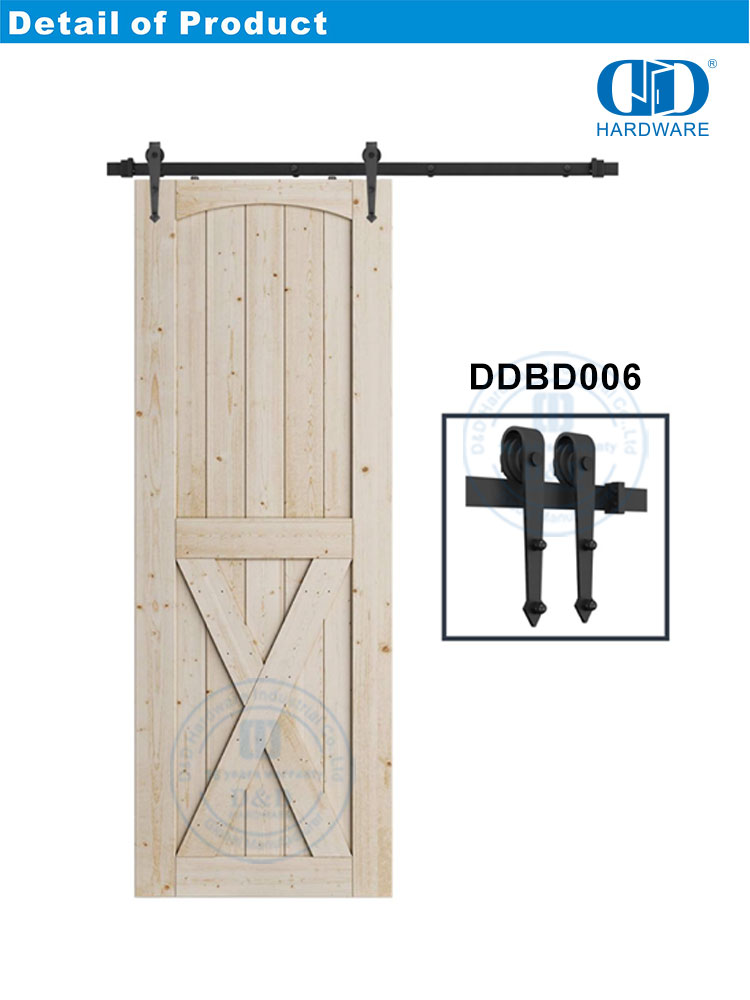 Accesorio de herrajes para puertas de acero inoxidable Herrajes para puertas de granero de derivación Herrajes para puertas de madera de granero-DDBD006