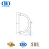 Manija de puerta de vidrio templado para edificio de oficinas, cuarto de baño de acero inoxidable con forma circular especial personalizada, DDPH008