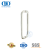 Perillas de puerta de ducha de vidrio de acero inoxidable tipo H, tubo redondo de alta calidad, manija de puerta de vidrio-DDPH007-SSS