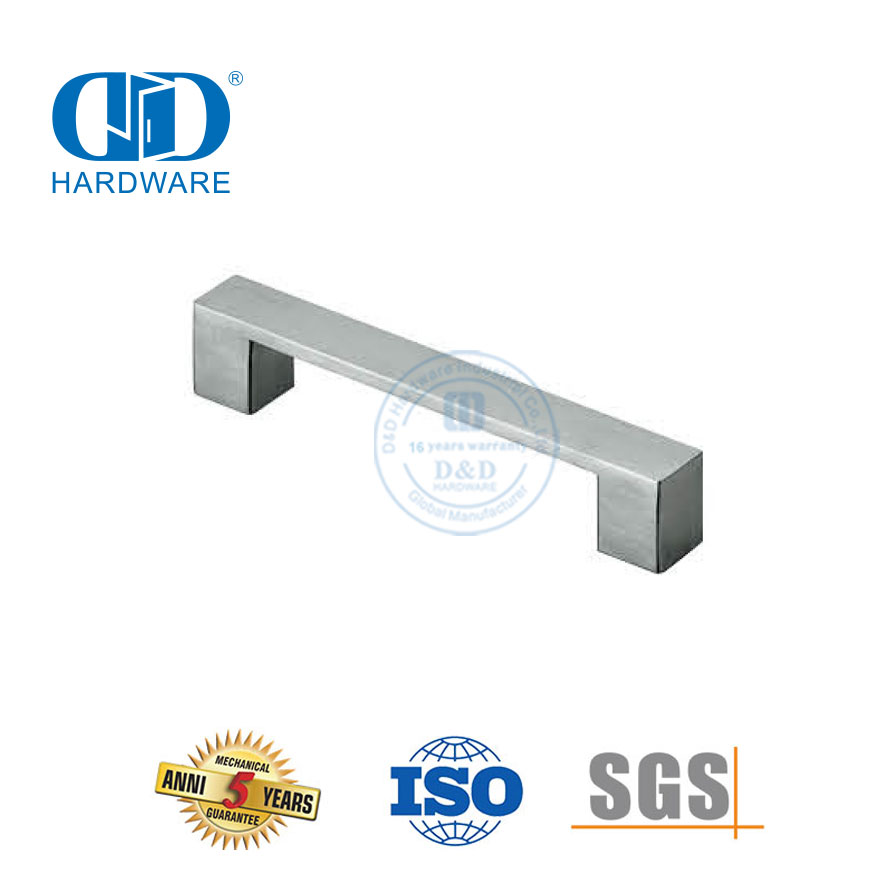 Tiradores de muebles de manija de puerta de gabinete de cocina de acero inoxidable de alta calidad-DDFH038