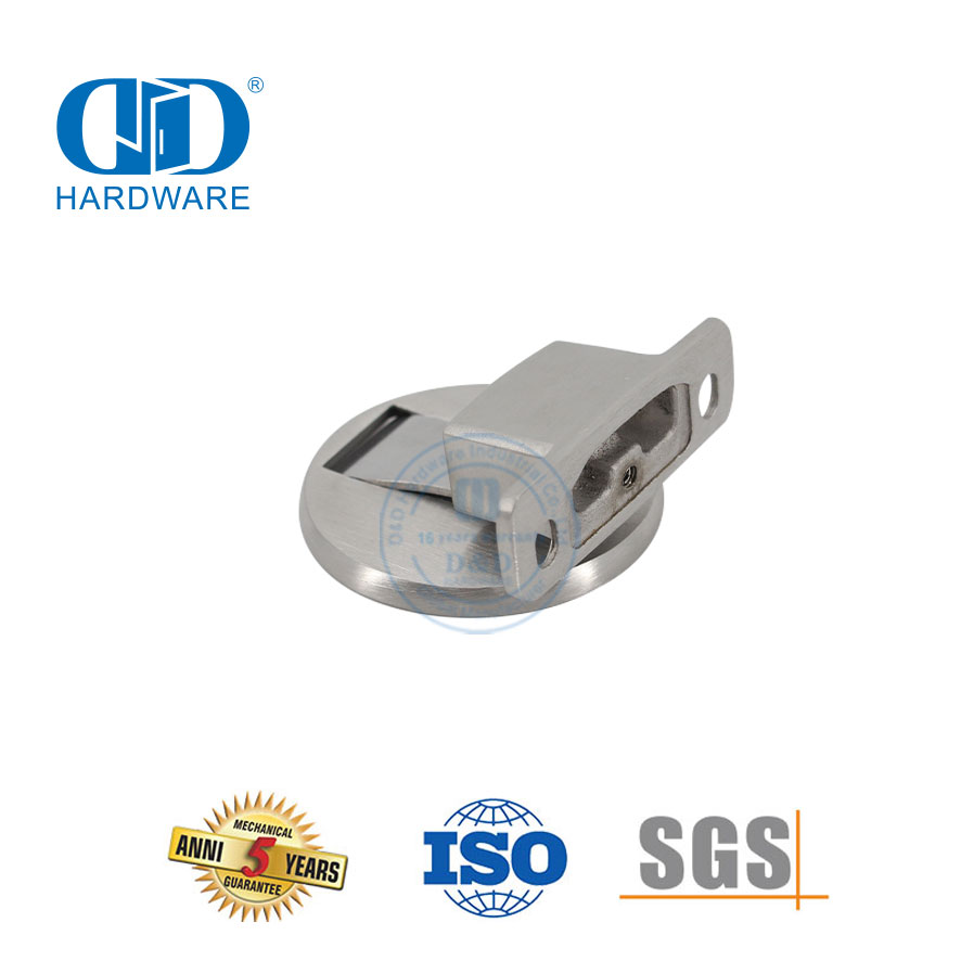 Nuevo modelo de zinc redondo café MSN negro muebles puerta accesorios magnético piso puerta Stopper-DDDS037