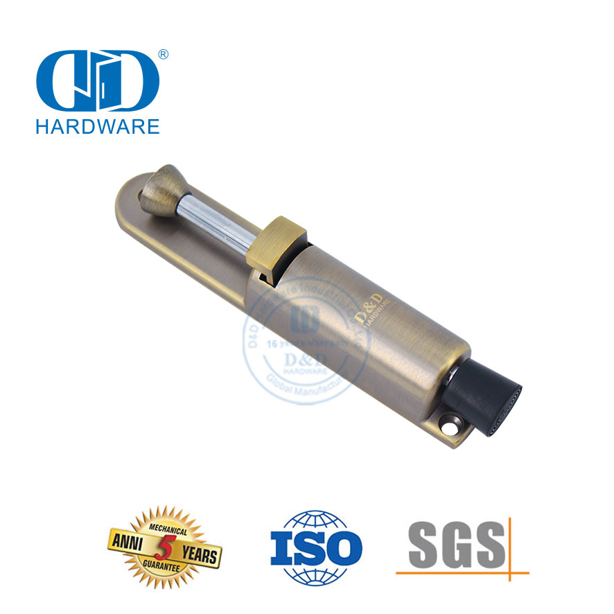 Tope de puerta de acero inoxidable tipo montado en puerta con pedal de aleación de zinc para escuela-DDDS034