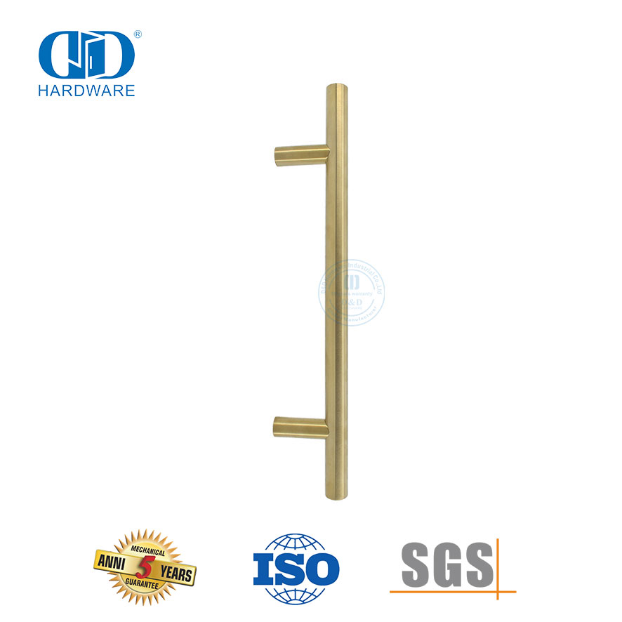 Manija de acero inoxidable de hardware de baño dorado de lujo moderno nórdico-DDPH031-SB