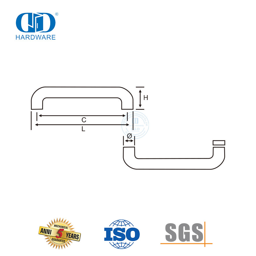  Herrajes para muebles, accesorios para baño, temporizador, puerta, tiradores de acero inoxidable, DDPH018