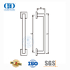 Tirador cuadrado de acero inoxidable con acabado satinado, tirador de un solo lado para puertas de metal de vidrio comerciales-DDPH035