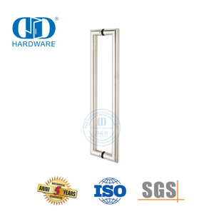 Tirador ingleteado de hardware de vidrio redondo cuadrado grande de madera de acero inoxidable-DDPH002