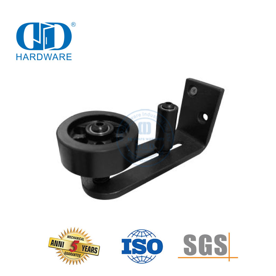 Proveedor de China Guía de hardware para puertas corredizas de granero negras de acero inoxidable Guía de piso inferior de puerta-DDBD083