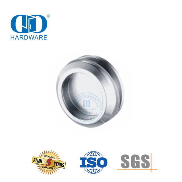 Herrajes para muebles de acero inoxidable Herrajes para vidrio Herrajes para vidrio Perilla para manija de baño-DDSL002-8