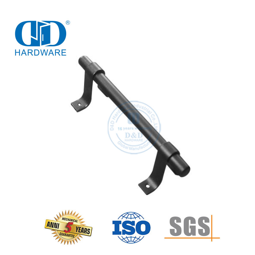 Manija de puerta de granero empotrada de acero inoxidable, juego de manijas de puerta corredera de un solo lado, Hardware de construcción-DDBD097