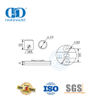 Conector de vidrio de 90 grados, Hardware de vidrio de acero inoxidable, accesorios de baño, montaje de vidrio para puerta corredera-DDGS113